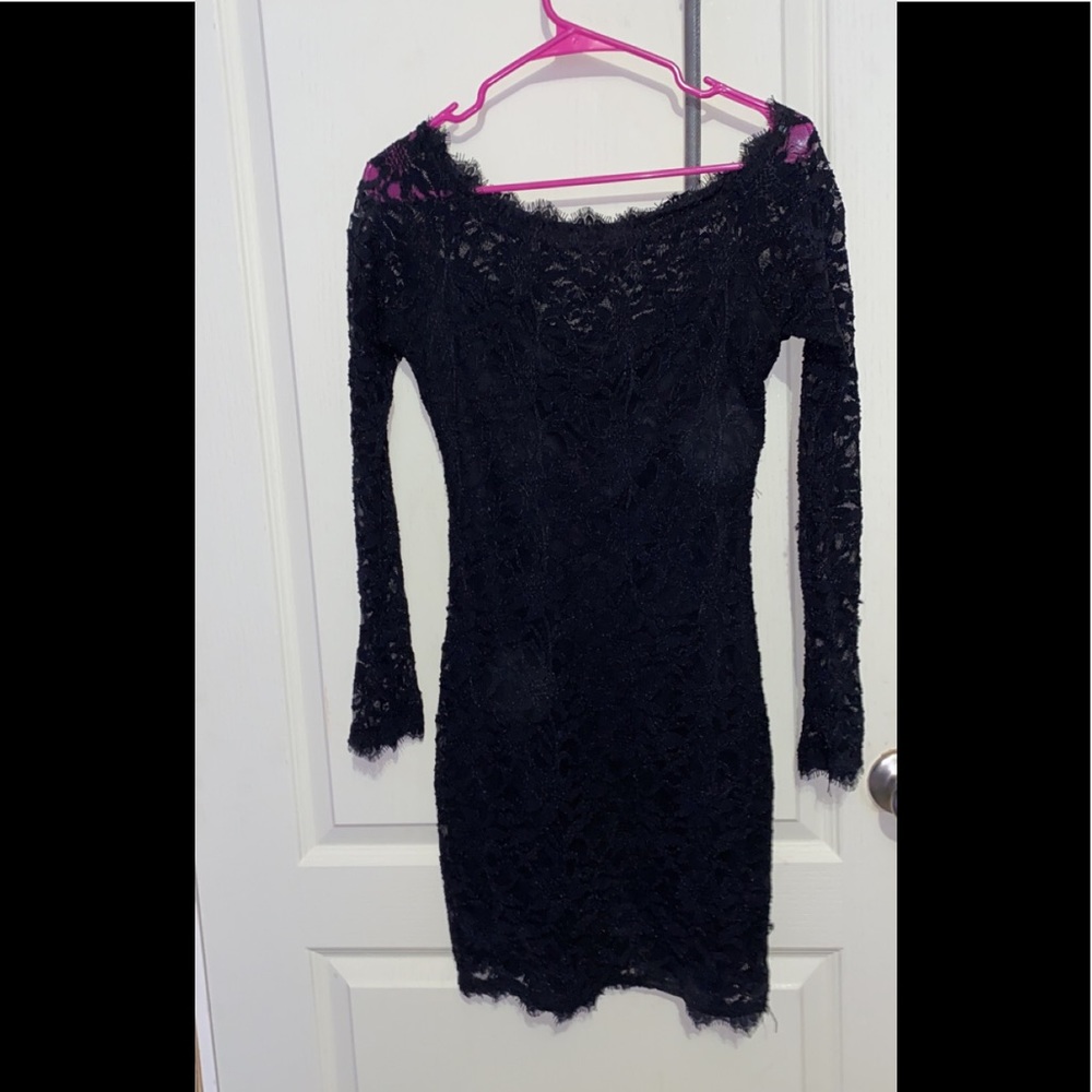 Black laced dress